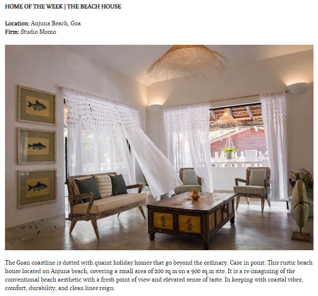 home of the week